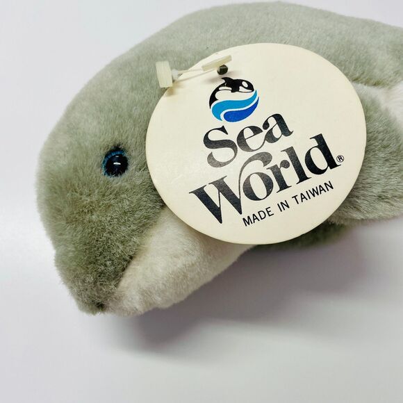 Vintage Plush Dolphin Sea World Vintage Theme Park Animal Dolphin NWT VTG Toy - Picture 5 of 13